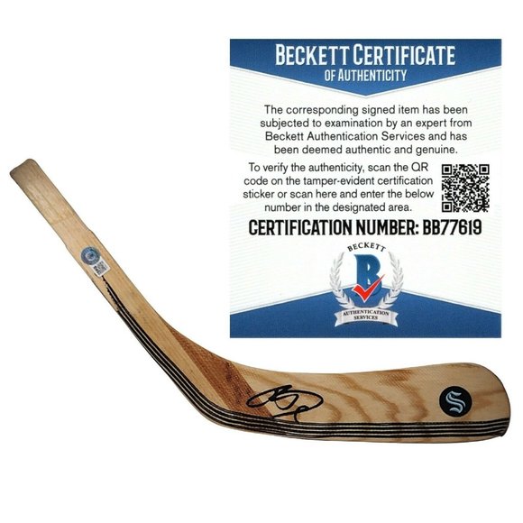 Ryan Donato Signed Seattle Kraken Hockey Stick Blade Beckett BAS Cert Autograph - Picture 1 of 5